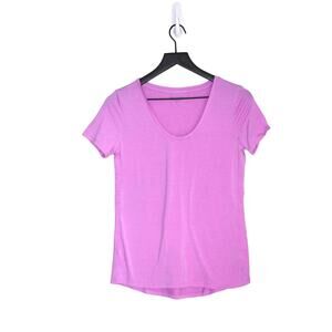 Athleta Pink Scoop Neck T Shirt Size XS